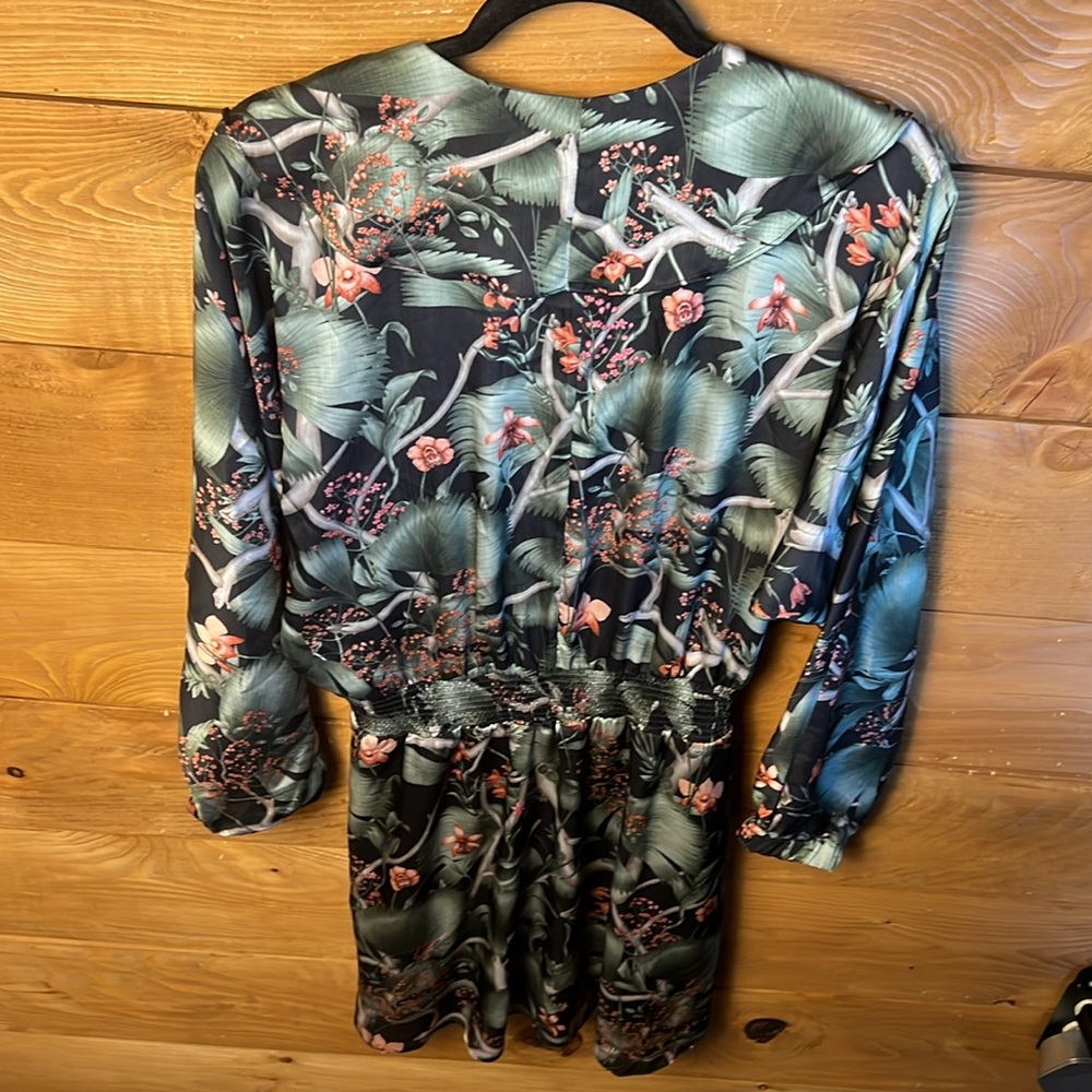 Johanna Ortiz H&M Women’s Floral Dress Long Sleeve Tropical Bohemian Medium Chic - Picture 8 of 12